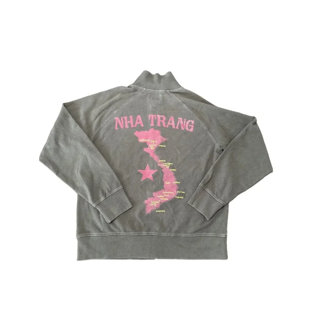 CLEARANCE MOVING SALE Lucky Brand Vintage Inspired Vietnam Nha Trang Zip Jacket